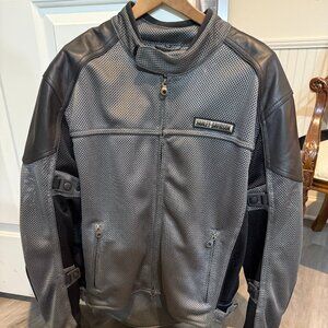 Authentic Harley Davidson Mesh Touring leather Jacket, XL,